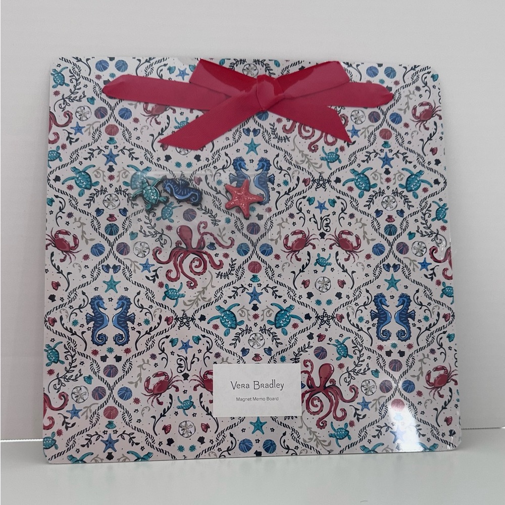 NWT Vera Bradley Sea Life Magnet Memo Board